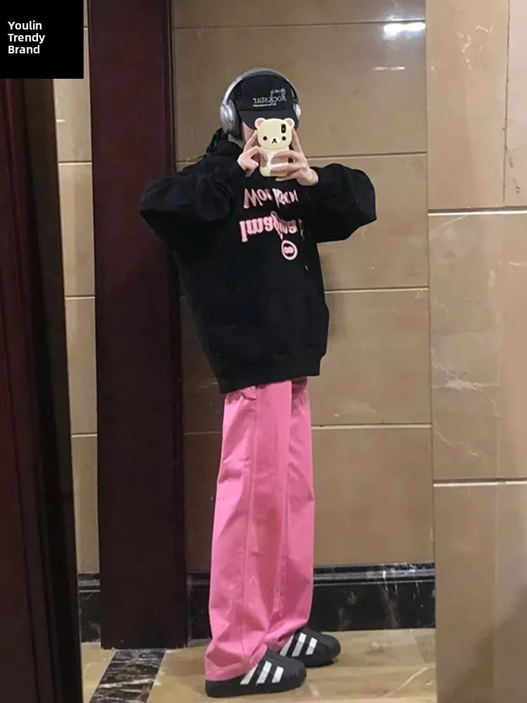 Pink Straight Leg M…