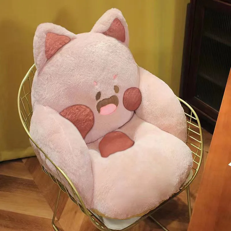 

Cat Cushion Pillow,Comfy Kawaii Chair Cushion,Necessary For Office And Bedroom,Single Seat Back,Home Decor Plush Seat Pads.