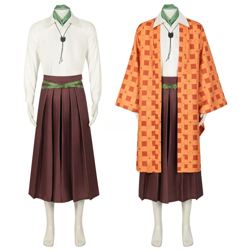 

Japanese Anime Cosplay Costumes Tanjirou Kamado Cosplay Costume Uniform Kimono Full Set