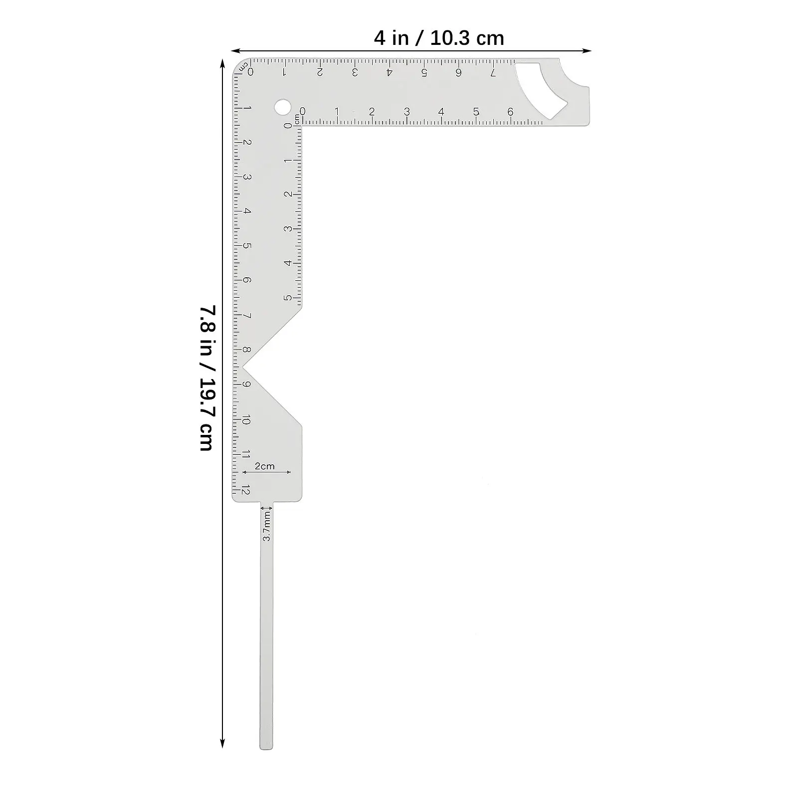Ruler Tool Drawing Measuring Halloween Christmas New Year Book Cover Making Tool Scrapbooking Ruler Metal Construction Guide