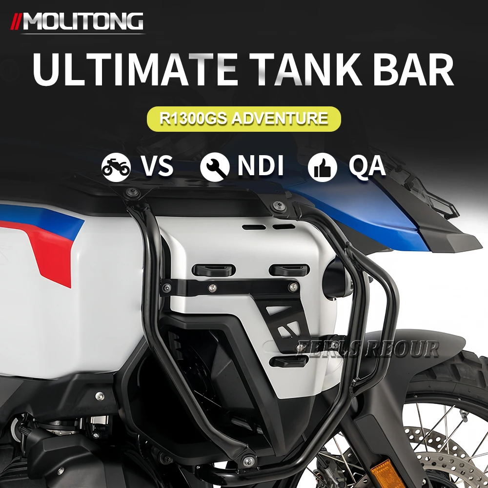 For BMW R1300GS ADV Specific Guard Set 2024-2025 - Protects Tank & Cylinder Heads, Adventure Essential Crash Bars