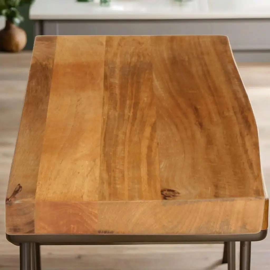 Table Top Live for edge 9 X3 X3 .8 cm Solid Wood Mango