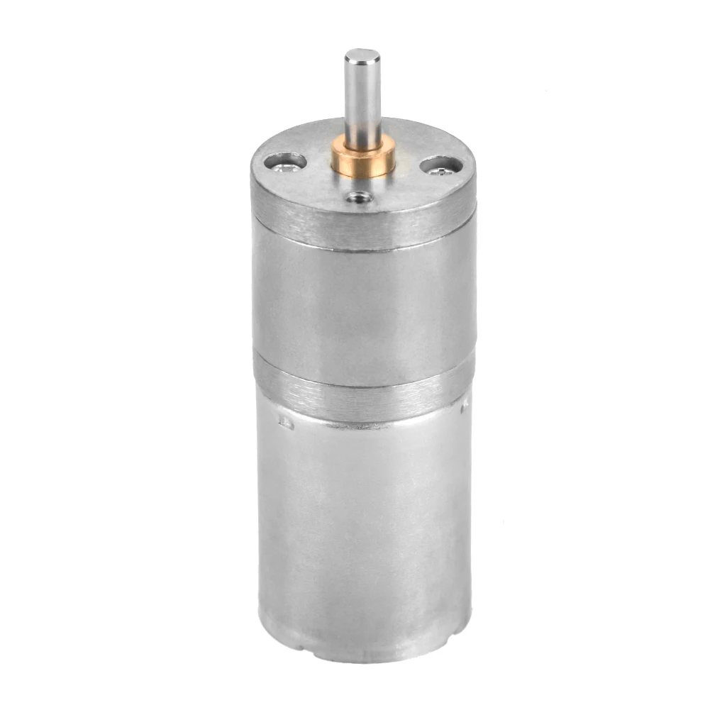 25mm DC 12V Gear Motor for Electronic Locks, Robots, Electric Curtains, Doors, and Pet Feeders: Low Speed, High Torque