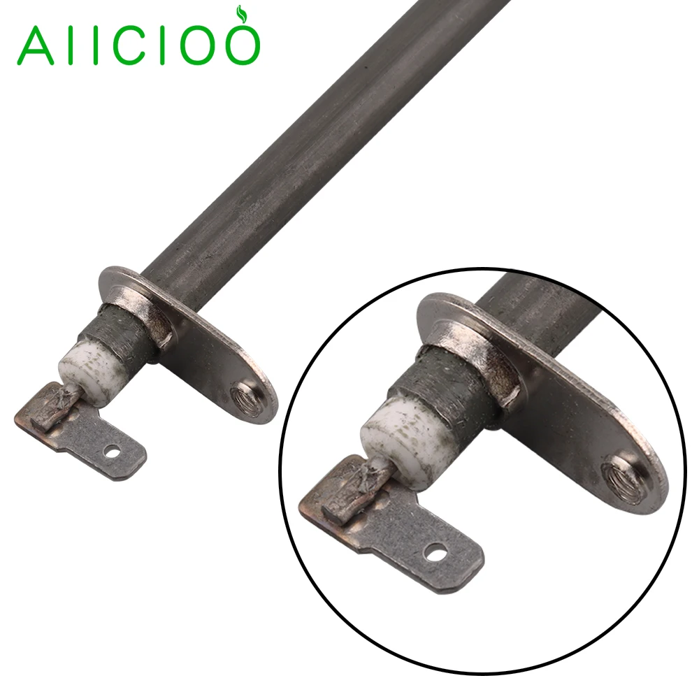 AIICIOO 110v Electric Tubular Heating Element SUS304 Straight Style Heater 400w Sauna Heating Element with Round Metal Sheet