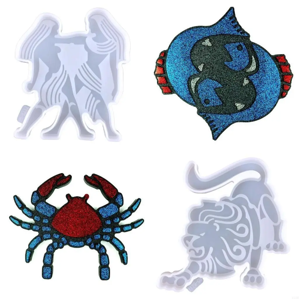   Easy Release Lovely Constellations Sturdy Silicone Mould Portable Accessory for DIY Coasters and Decorative Home Projects
