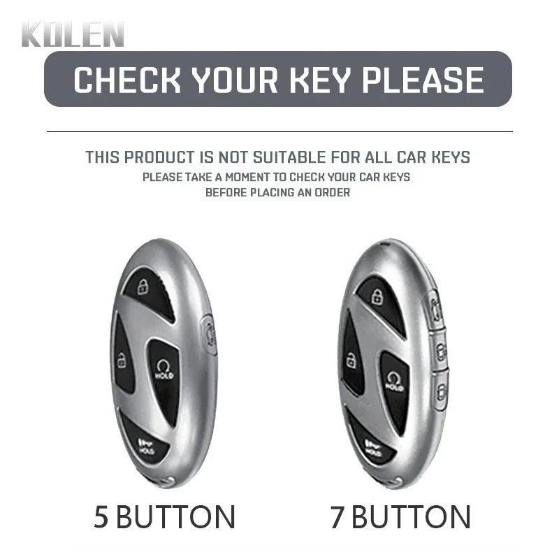 New TPU Car Key Case Cover For Hyundai IONIQ 6 New Grand Prix GN7 Kona 5 7 Buttons Key Protection Accessories Holder Fob Keyless