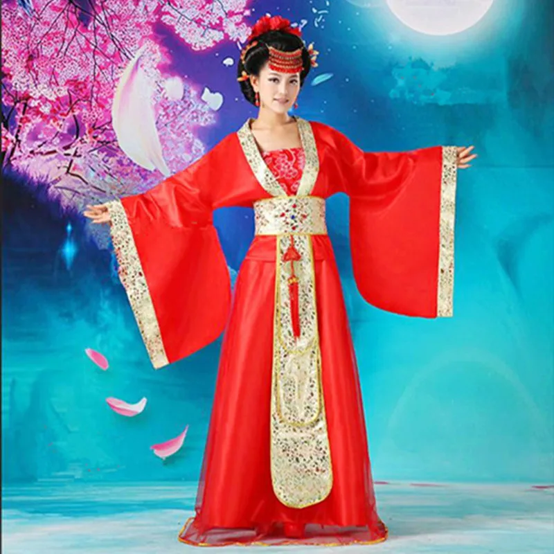 Chińskie tradycyjne odzież festiwalowa strój dla kobiet wydajność elegancki sukienka wróżki bal Hanfu sukienki do tańca kostium sceniczny