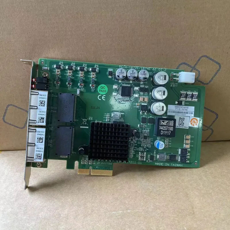 Advantech 4-port PCI Express GigE Vision Frame Grabber PCIE-1674E-AE