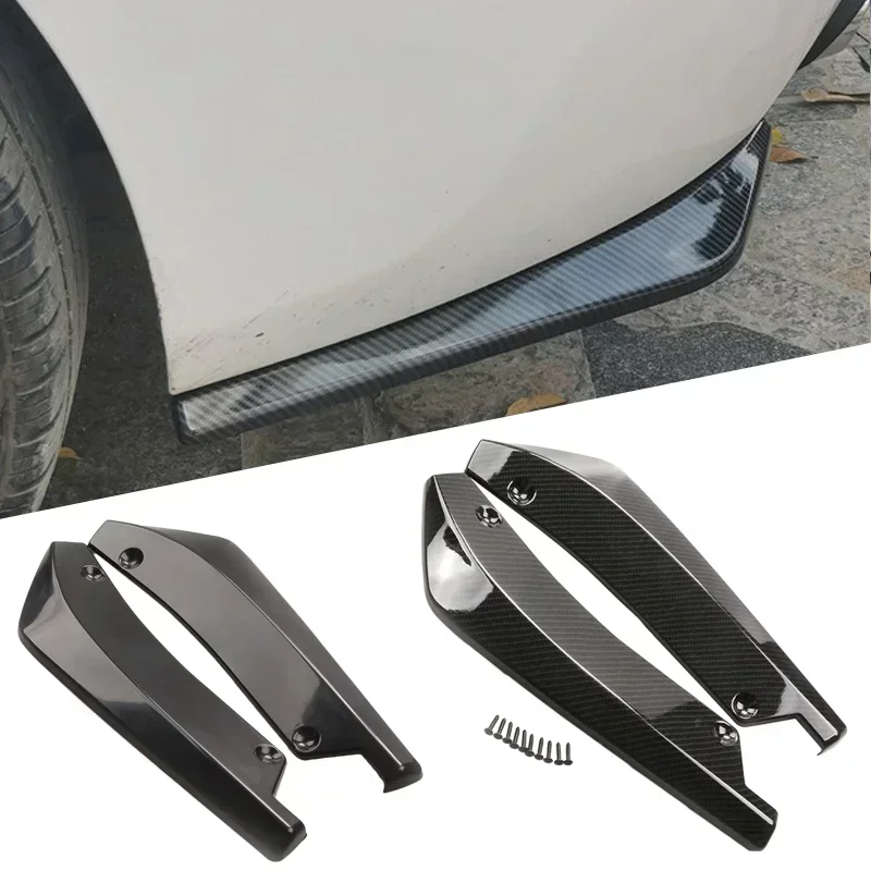 Car Surround Carbon Fiber Rear Package Corner Anti Collision Universal Exterior Modification Accessories Rear Spoiler Accessorie