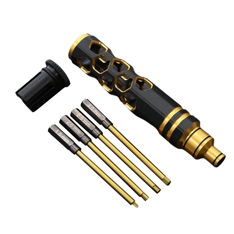 4 In 1 Hexagonal Screwdriver Set For FPV Racing Drones, Helicopters, Airplanes, Cars And Boat Models