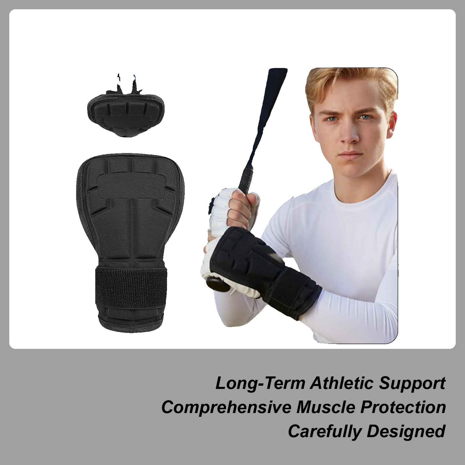 Muñequeras para adultos, transpirables, absorbentes de golpes, escudo protector ajustable, protector de muñeca para bateo para hombres, entrenamiento deportivo atlético