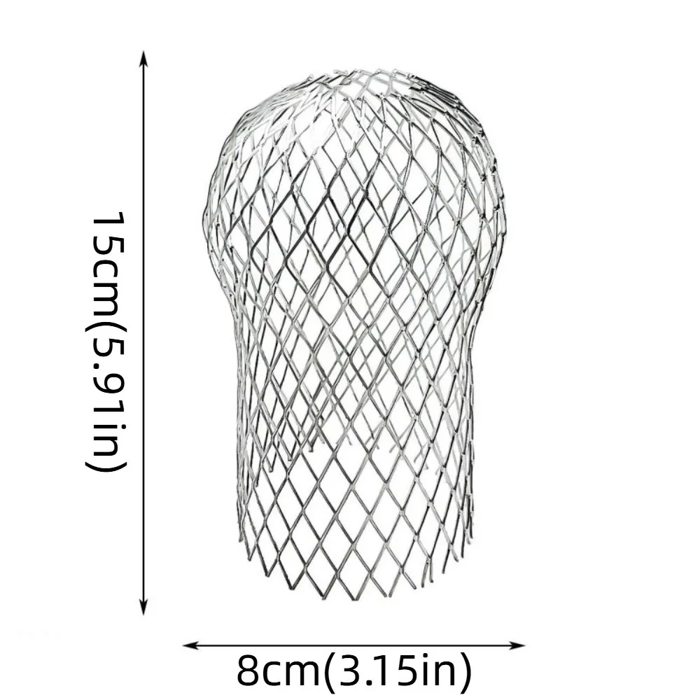 4pcs Expand Aluminum Gutter Filter Mesh Silver Anti-Blocking Filter Foldable Screen Rustproof Floor Drain Filter Downspout Cover