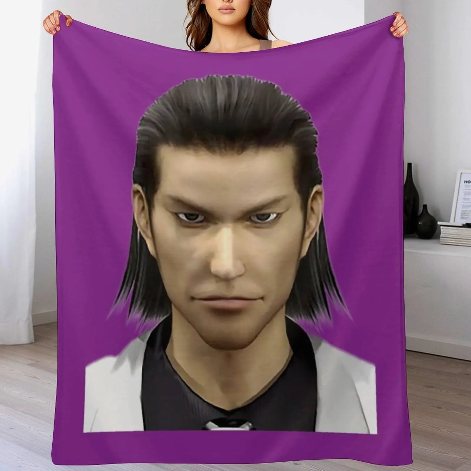 Yakuza Nishiki Throw Pillow \t Throw Blanket