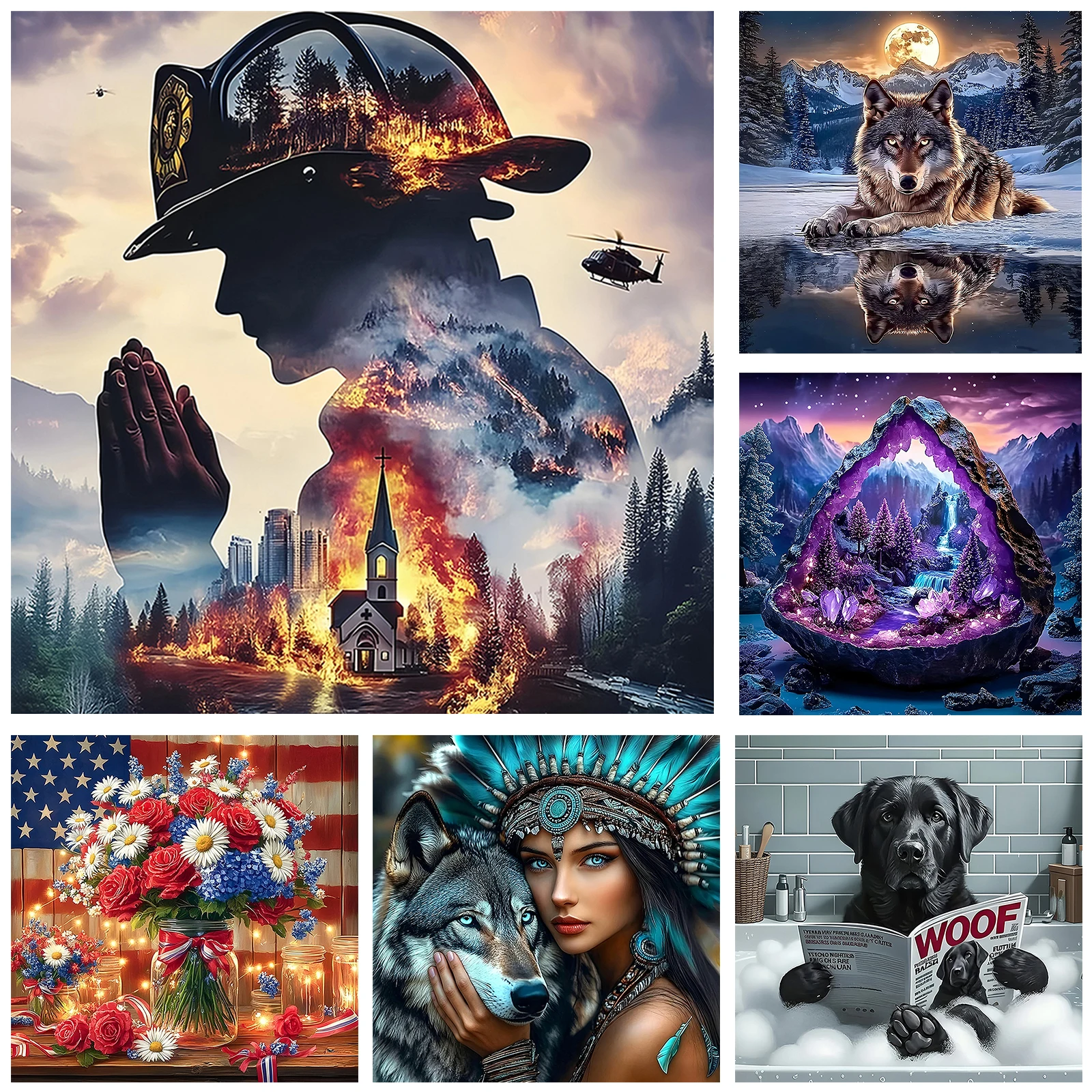 

Abstract Series Full DIY 5D Round Drill Diamond Painting Gem Art for Adults Home Wall Decor Art Diamond Painting 40x40cm