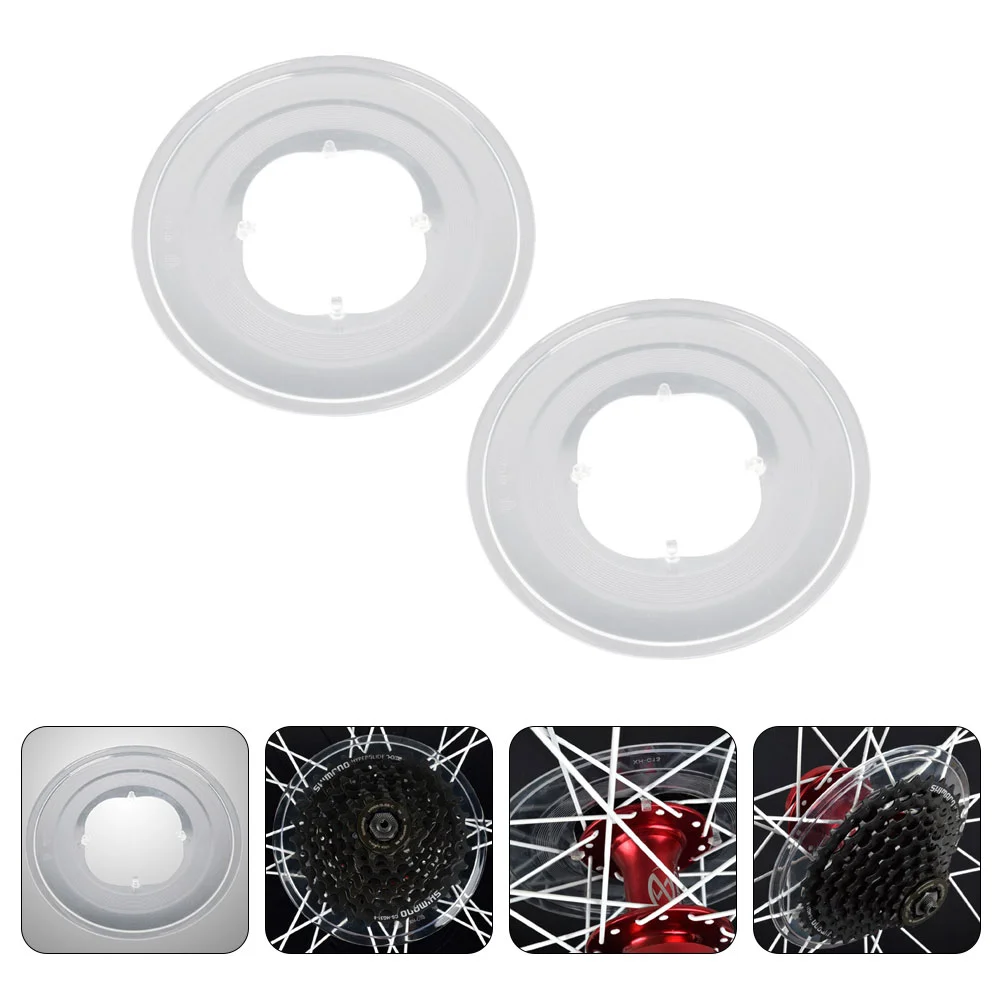 2 Pcs Major Bicycle Flywheel Guard Man Chain Gasket Cover Abs Plastic Bike Gear Tooth Plate