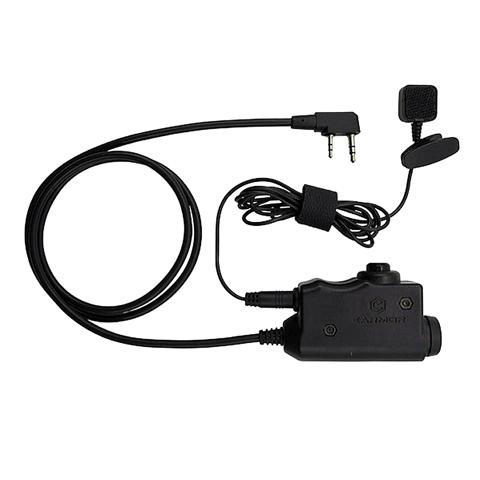 

EARMOR Tactical M52 Military PTT Adapter Push To Talk Communications Headset PTT Adapter for Airsoft Earmor MSA Sordin/