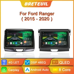 Android Car Radio For Ford Ranger 2015 - 2020 Multimedia Video Player GPS Navigation Carplay QLED Touch Screen DSP Auto Stereo