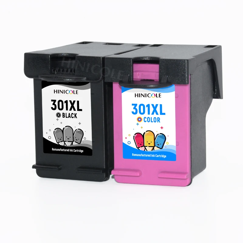 Hinicool-recambio de cartucho de tinta para impresora HP, recambio de tinta para HP 301 XL, Deskjet 3051a, 3052a, 3054a, 3055a, 3056a, 3057a, 3059a, 3510, 3511, 2 unidades