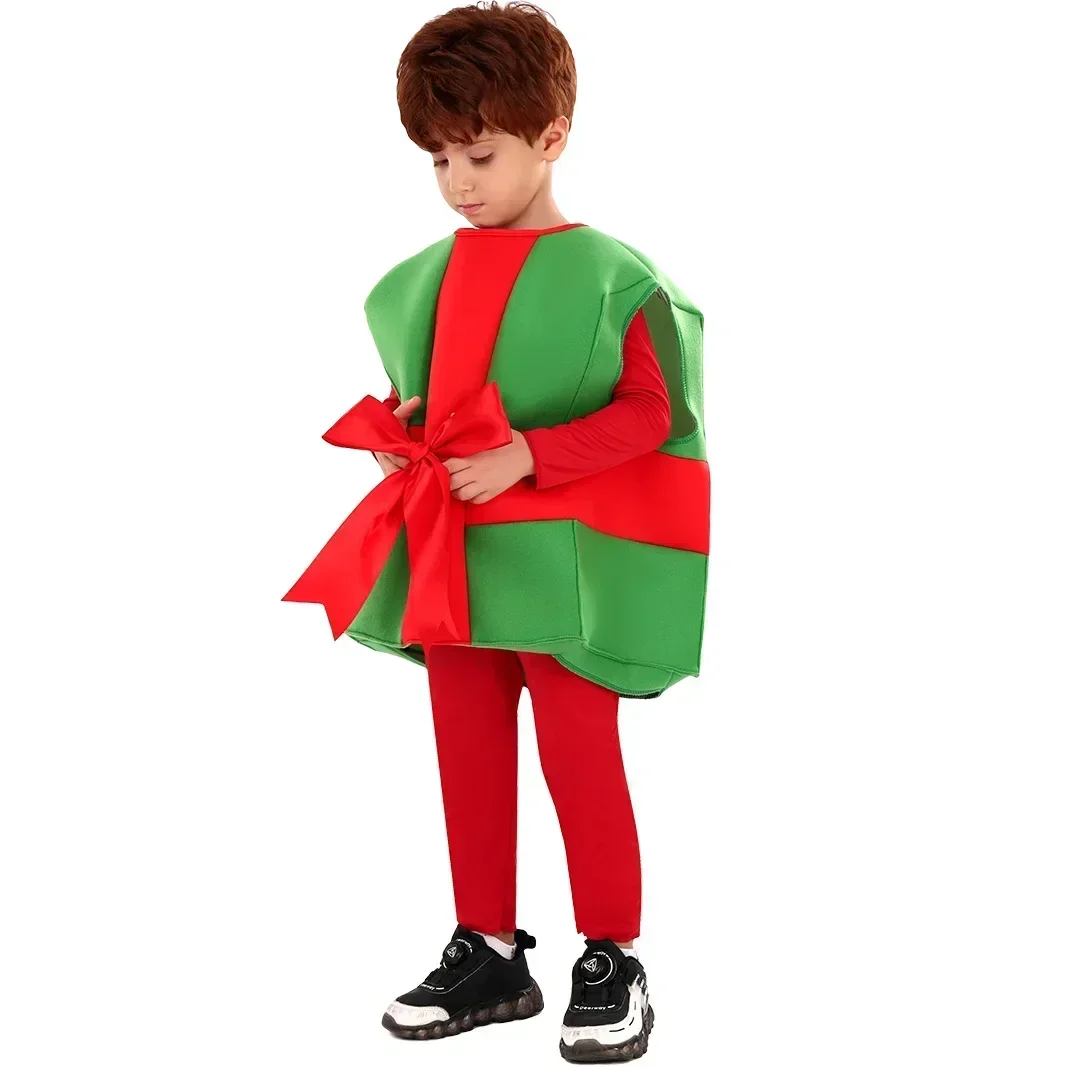 Novità Nuova confezione regalo di Natale Costumi cosplay Divertenti simpatici oggetti di scena natalizi Festa Spettacolo teatrale Abbigliamento Regali di Natale per bambini