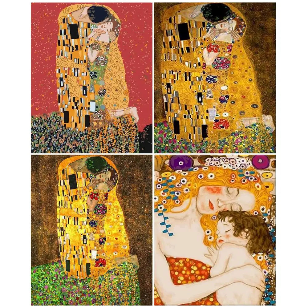 GATYZTORY Frame DIY Painting By Numbers Child Woman Figure Drawing Canvas Acrylic Art Handpainted Gift Home Decor 60x75cm