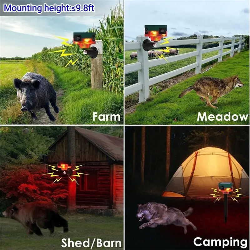 2026 New Alarms Solar Power, 130Db Noise Level, 13 Sounds& 360° Motion Detector Detection, Outdoor Motion Sensors Support