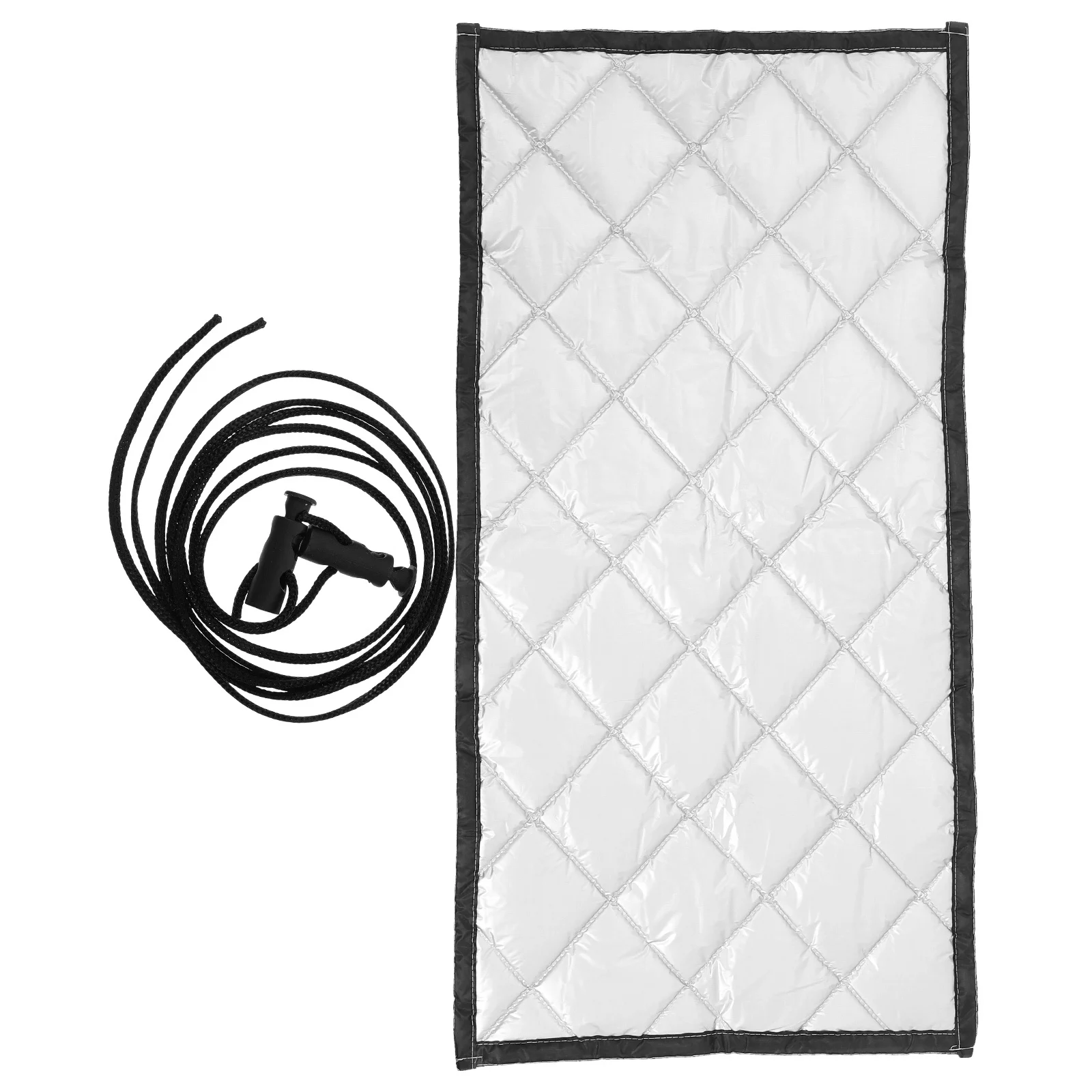 

Soundproof Thermal Insulated Curtain Liners Noise Reducing Bedroom Blackout Drapes Black Hook Loop 40x20 Inch