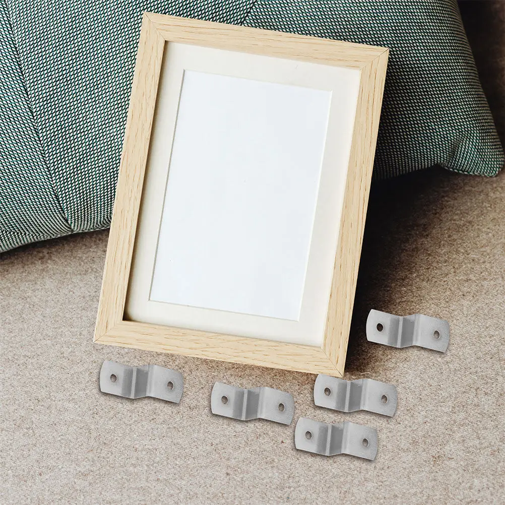 150Pcs Z Clips Iron Table Top Fasteners Strong Picture Frame Back Clips Multipurpose Desk Connectors Picture Framing Supplies