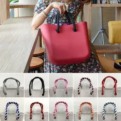 1Pair Fashion Detachable Handbag Shoulder Strap Contrast Color Bag Belt Waterproof Handbag Band Handle for Bogg Bag