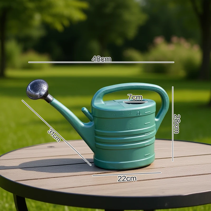 علبة سقاية بلاستيكية سعة 5 لتر، علبة سقاية أساسية للحديقة، علب خفيفة الوزن للاستخدام الداخلي والخارجي، علبة سقاية للحديقة والبستنة العائلية #4