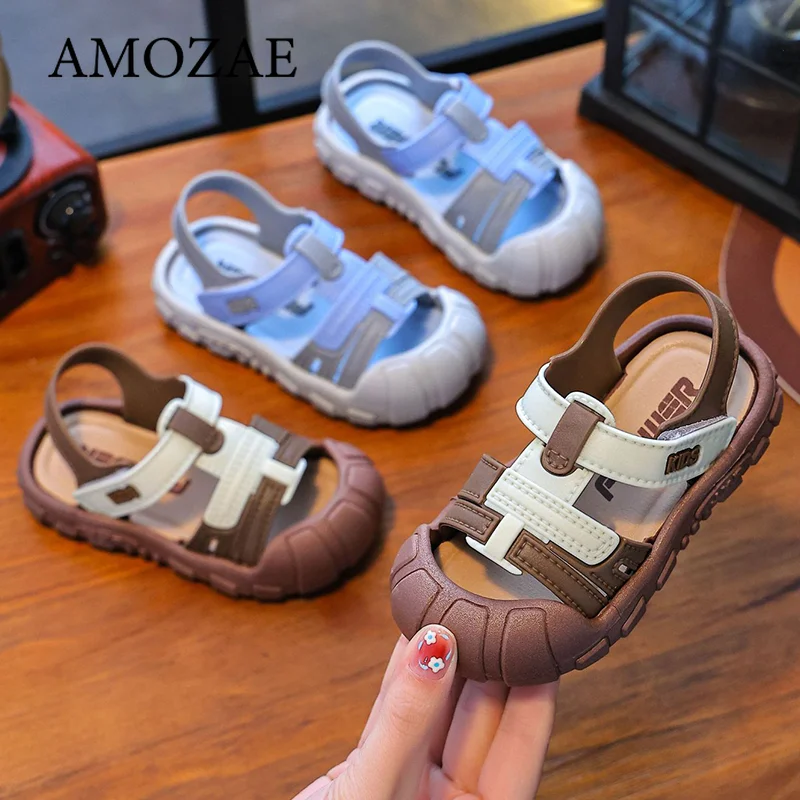 

2025 Summer Baby Boys Girls Sandals Children Beach Sandals Cartoon Infant Toddler Shoes Comfortable Soft Sole Kids Student Shoes