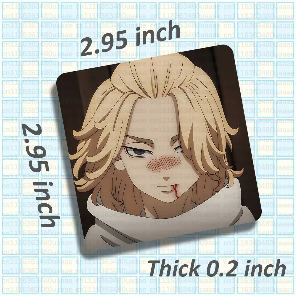 T-Tokyo Revengers Mikey Manjiro Sano Fridge Magnet Rectangle DIY Refrigerator Magnet Kit Home Decoration Photos Handmade Crafts