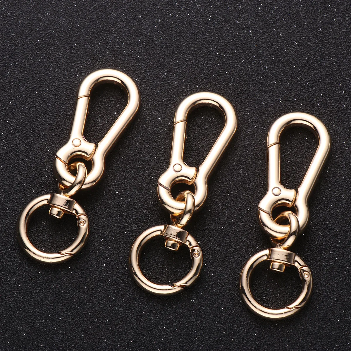 

3 Pcs Strap Pet Traction Rope Spring Coil Keychain Buckles for Strapping Multifunction