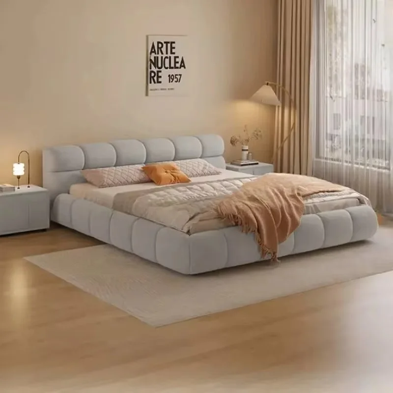Tall Headboard Bed Frame Elegant European Style Nightstands Queen Bed Frame Full Size Under Storage Cama De Casal Home Furniture