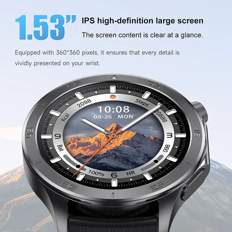 New For HUAWEI Ultra Outdoor Military GPS Smartwatch Men 1.53"HD Screen Compass Big Heart Rate BT Call 10ATM Waterproof Bracelet