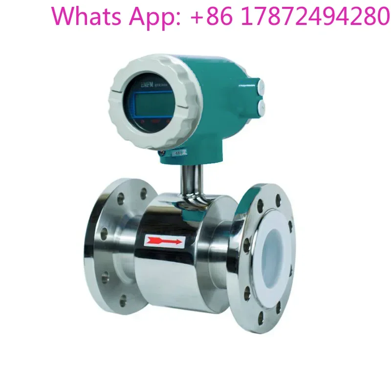 

2 inch Flange Insert Electromagnetic Flow Meter Modbus Sewage Waste Water Mud Slurry Flowmeter with Battery