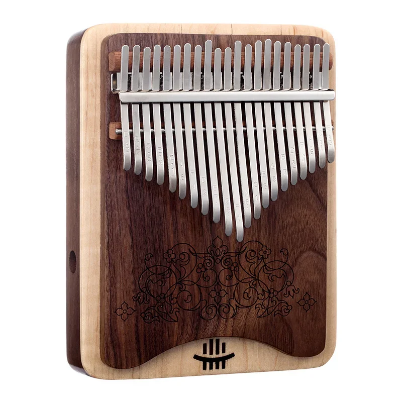 Hluru 17/21 Key Kalimba Walnut Thumb Piano Top Professional, A class, with Songbook Set and Pickup Maple Musical Instruments