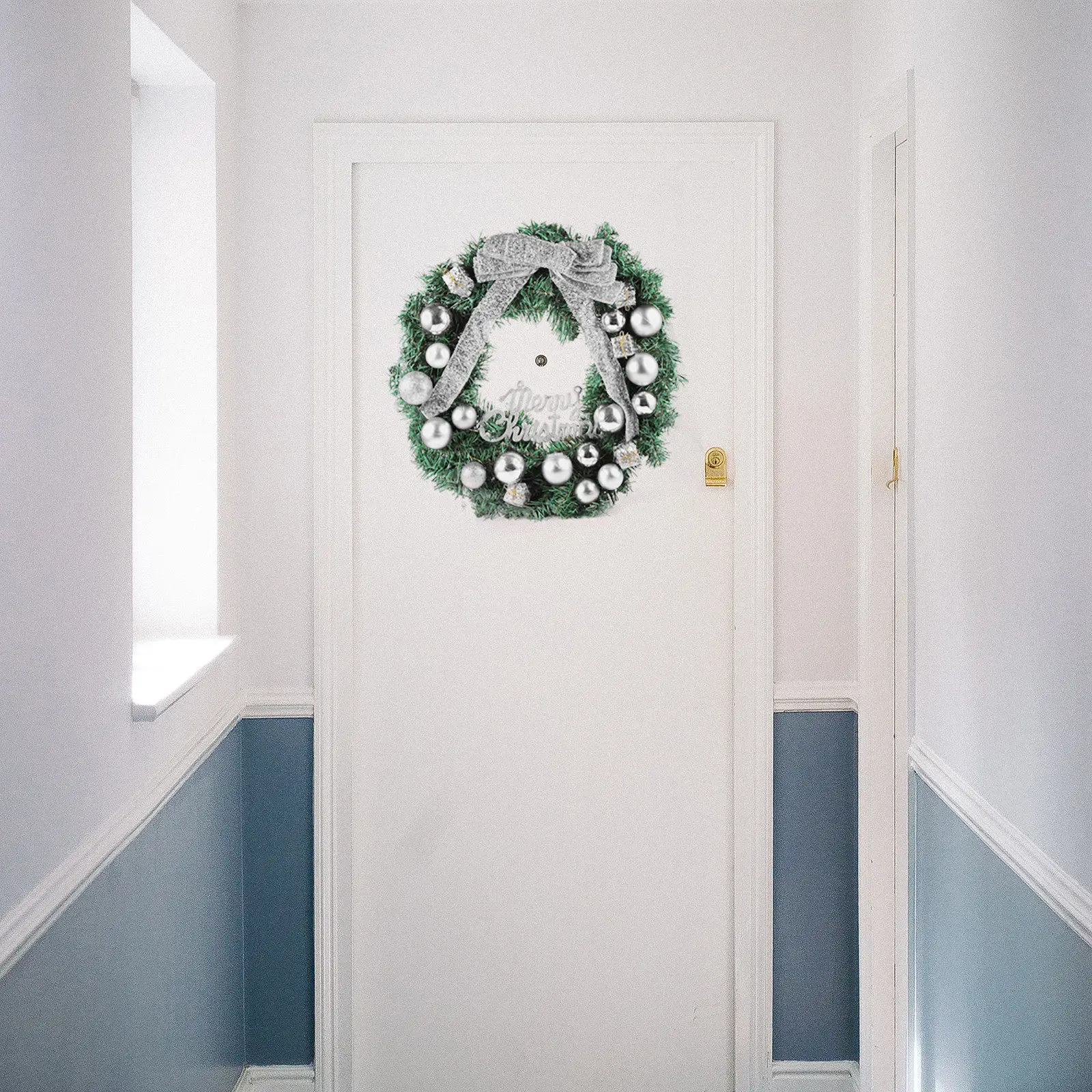 

Flower Garland Handmade Wreath Decor Door Decoration Green Garlands for Front Holiday Ornaments