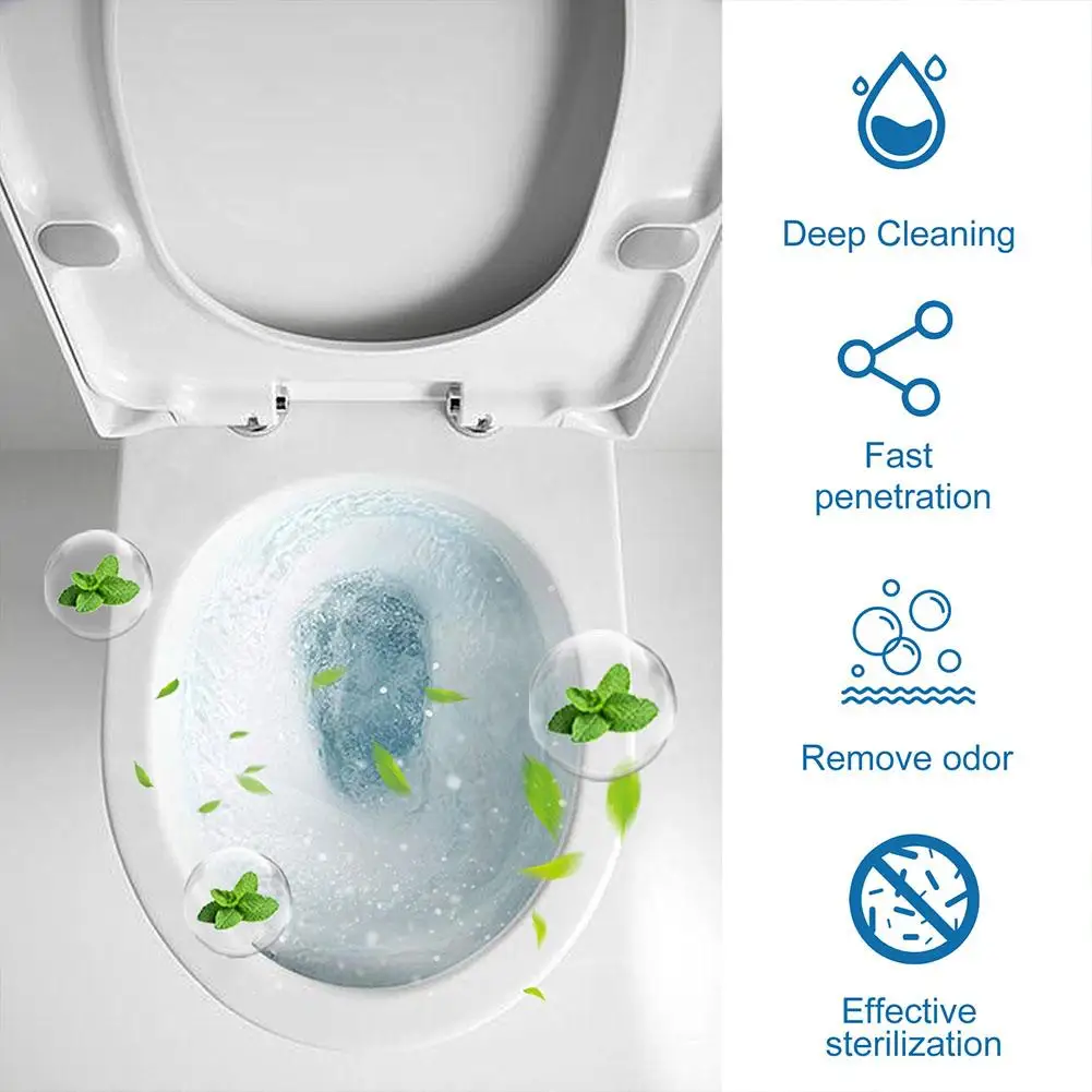 150ml Toilet Refreshing Bubble Cleaner Anti Splash Clean Dredging Pipe Sewer Toilet Tool Powder Bathtub V5c8