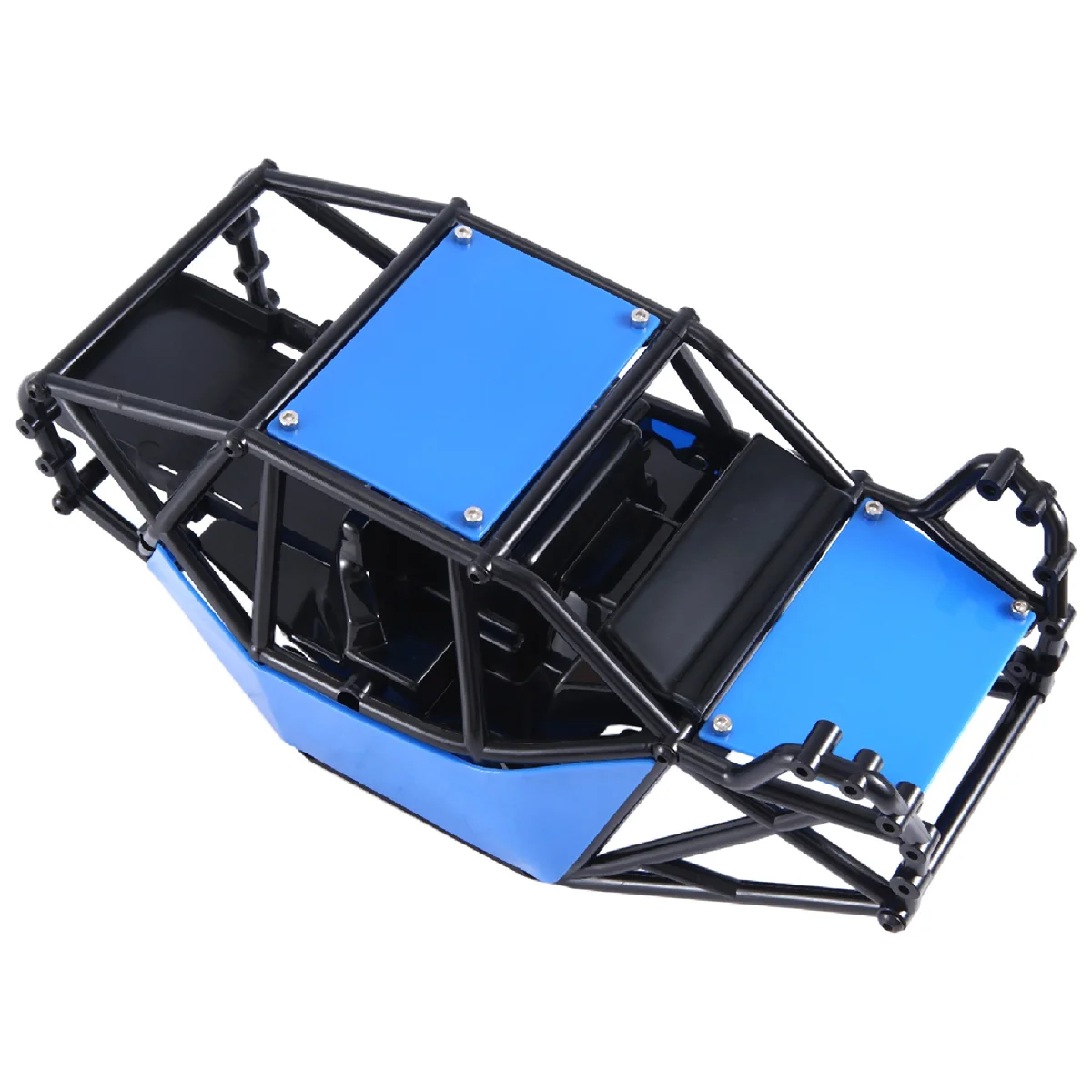 

KKZ-Rock Buggy Body Shell Chassis Kit for 1/10 RC Crawler Car Axial SCX10 II 90046 UTB10 Capra,Blue