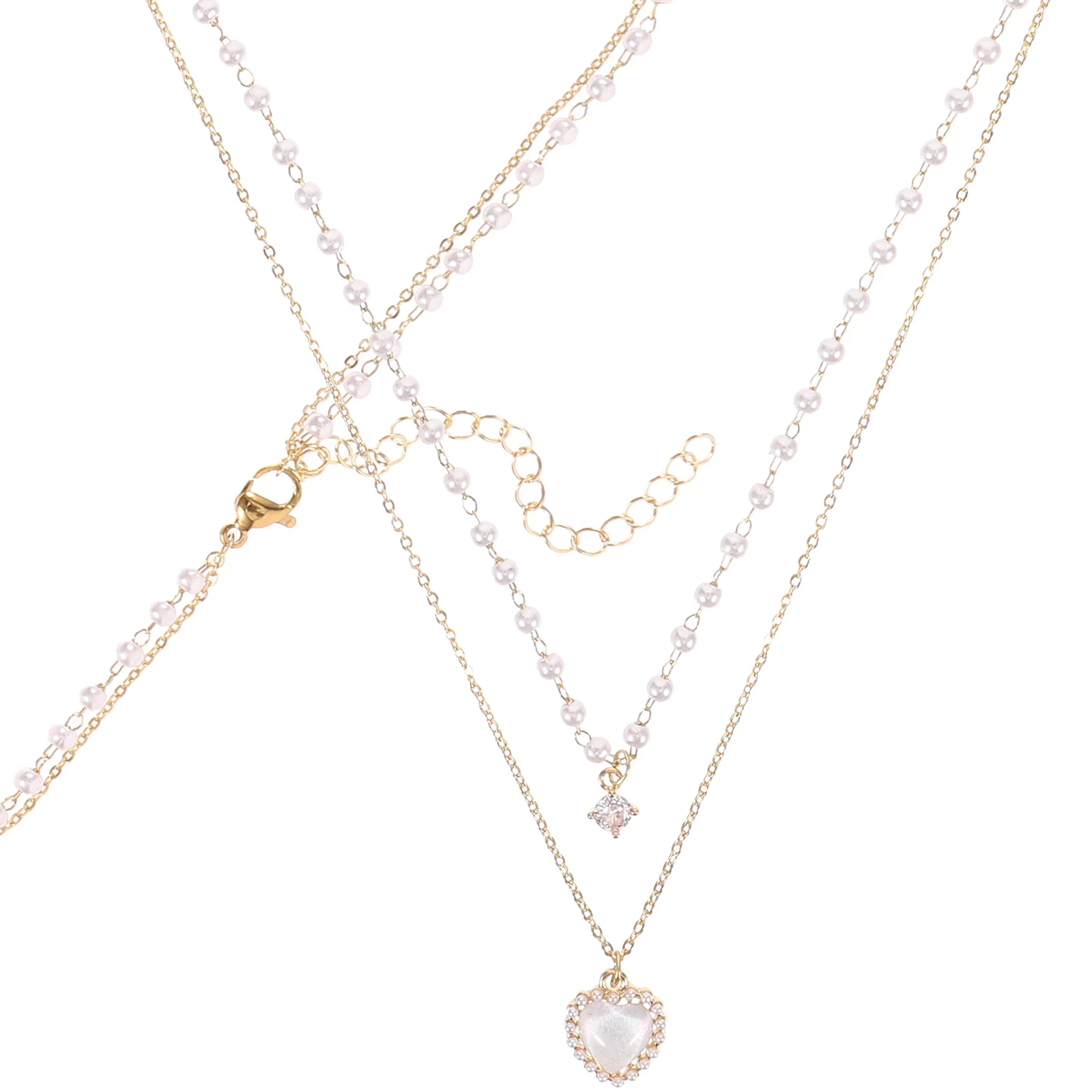 

Fashion Heart Necklace Vintage Charm Necklace Elegant Women Jewelry Trendy Neck Chain