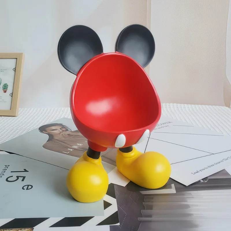 Creative Mickey storage desktop decoration cartoon cute entrance key remote control storage decoration resin handmade