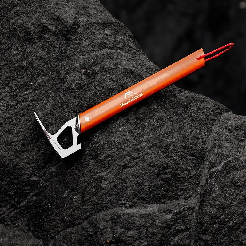 Mounthiker Ground Nails Hammers Stainless Steel Outdoor Survival Tools Camping Tent Peg Stake Mallet Portable Ground Nail Hammer