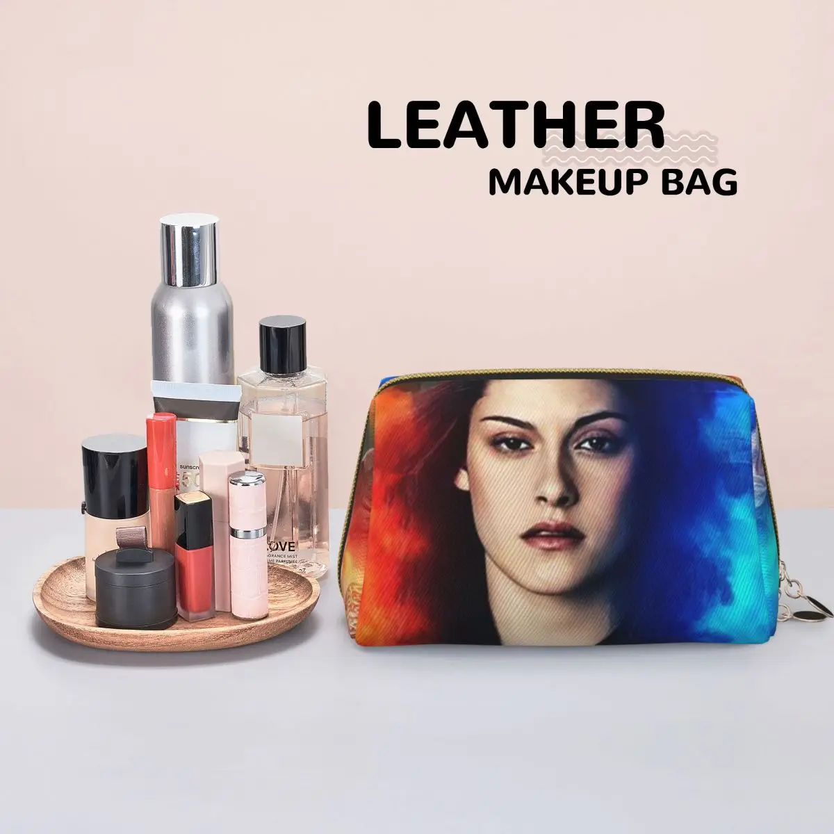 The Twilight Saga Edward Cullen Women Cosmetic Bag Travel Makeup Organizer Pouch Toiletry Storage Dopp Kit Box