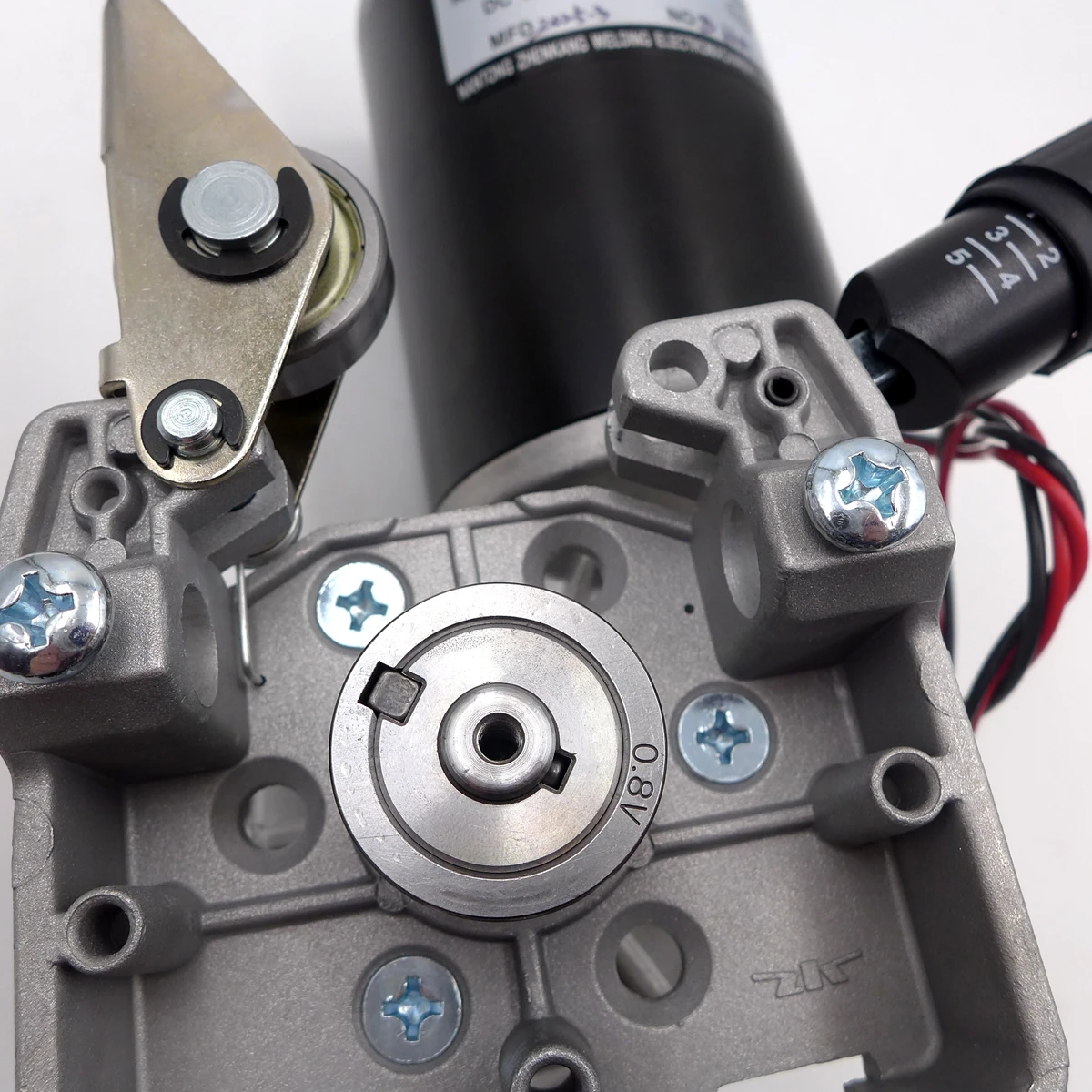 Welding Wire Feeder Motor Assembly 76ZY01 V0.8-1.0mm DC24V 80W Single Drive Mechanism MIG MAG Feeding Machine