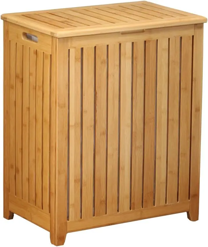 Spa-Style Bamboo Laundry Hamper