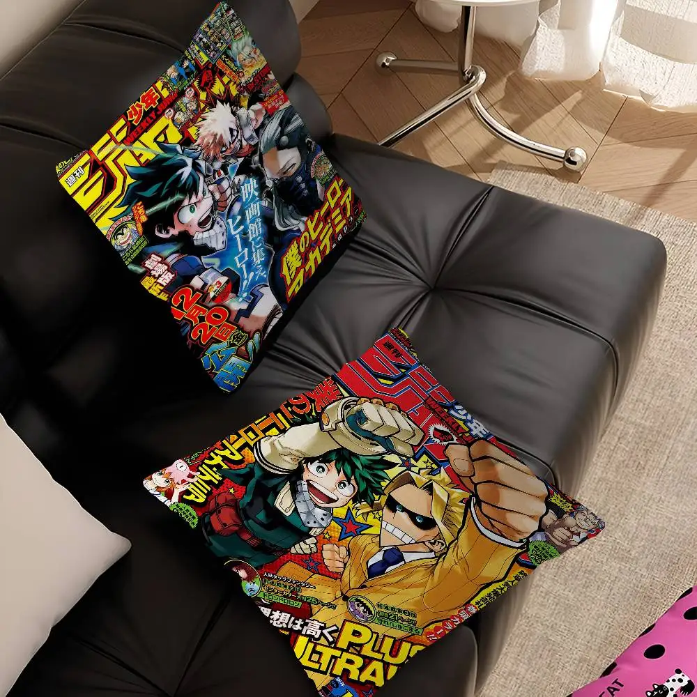 Amine My Hero Academia Kaminari Denki Cushion Cover Car Throw Pillow Case For Sofa Car Christmas Gift 40x40cm 45x45cm