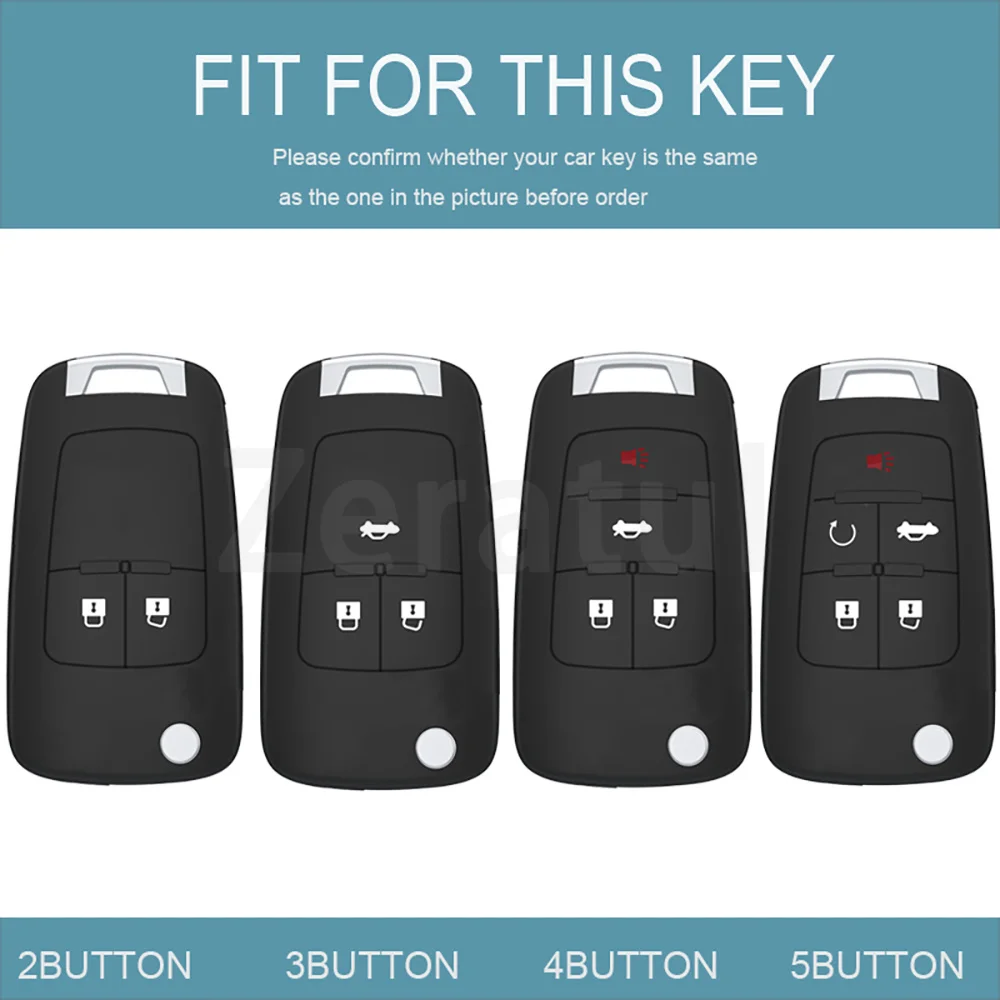 Gun Grey TPU Auto Shell Fob Car Key Case Full Cover For Buick Chevrolet Cruze Opel Vauxhall Insignia Mokka Encore Astra J Corsa