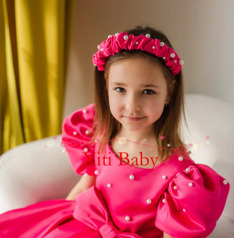 เด็กสาวเจ้าหญิงดอกไม้เลื่อมชุดตูตูแขนกุดเด็กวัยหัดเดินวัยรุ่นเด็กเดรสงานแต่งงานวันเกิดเสื้อผ้าเด็ก 1-14Y