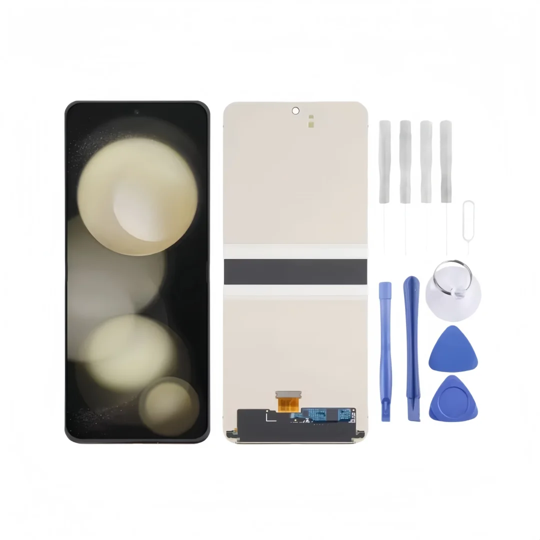 Genuine OLCD Screen Fold Screen with Frame Suitable for Samsung Galaxy Z Flip 5 SM-F7310/F731B/F731N/F731U/F731W/F731U1