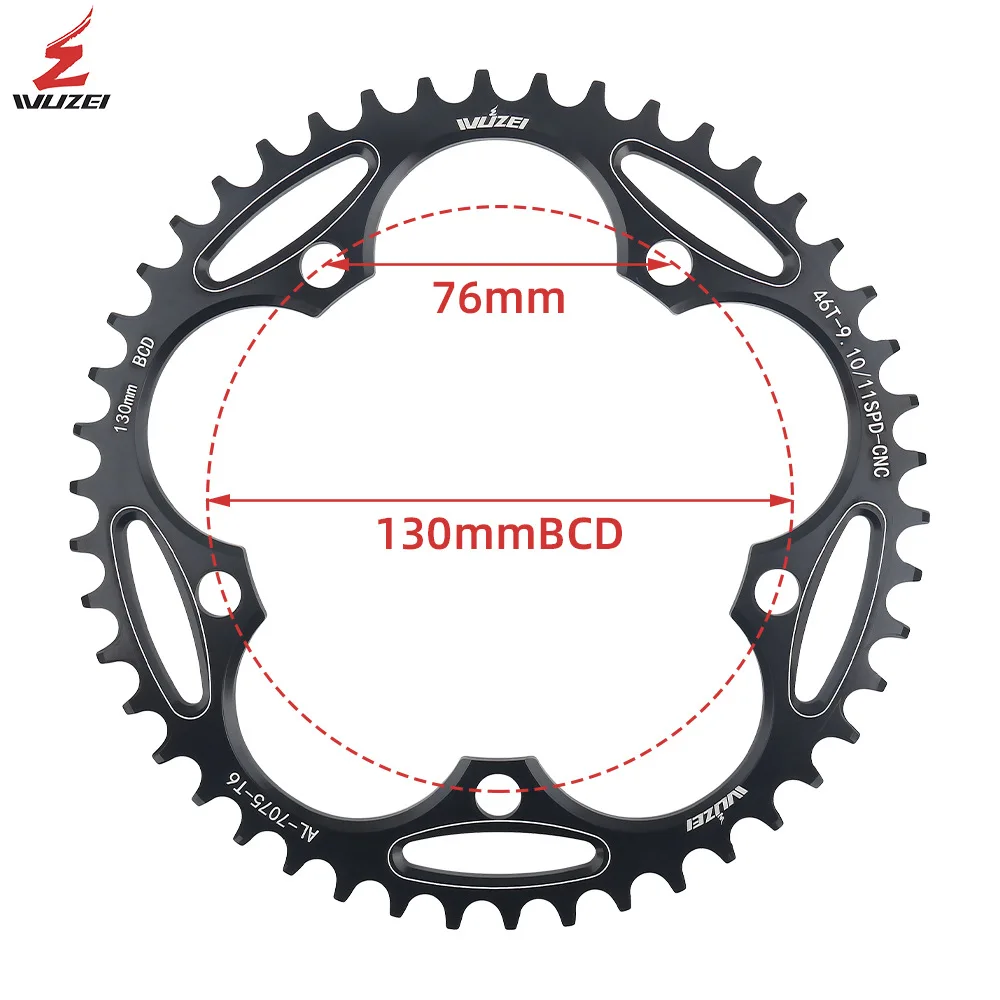 110 130 BCD road bike 5 bolt folding bike crankset 36T 38T 40T 42T 46T 50T narrow wide star bicycle single speed crankset